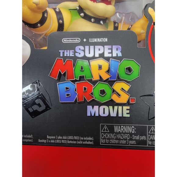 Bowser Fire Breathing Effect Figurine Super Mario Bros Movie Jakks 2023 - Picture 3 of 8